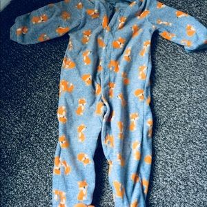 Boys fox footie pj💙✨
